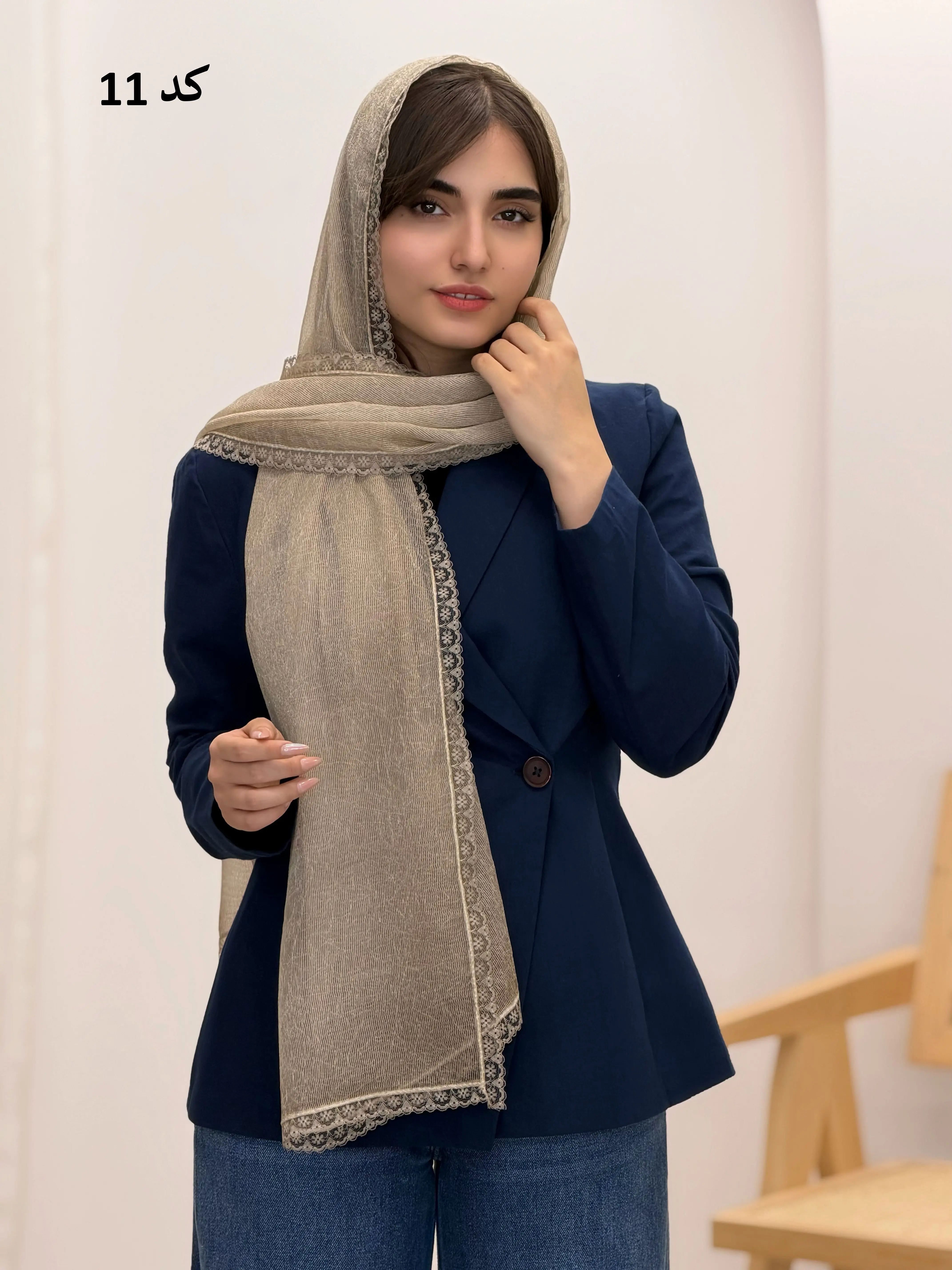 6571-شال ابریشم تیهو